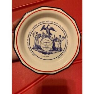 GEORGE H.W. BUSH PFALTZGRAFF INAUGURATION PLATE 1989
